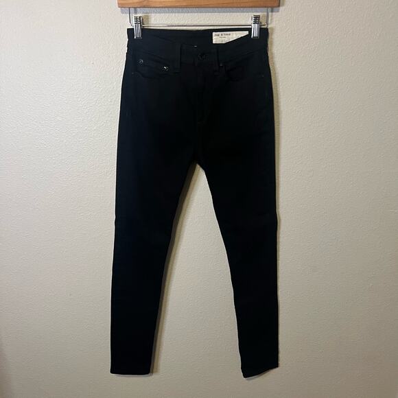 Rag & Bone Nina High Rise Skinny Jeans Black Size 25 - Picture 1 of 6